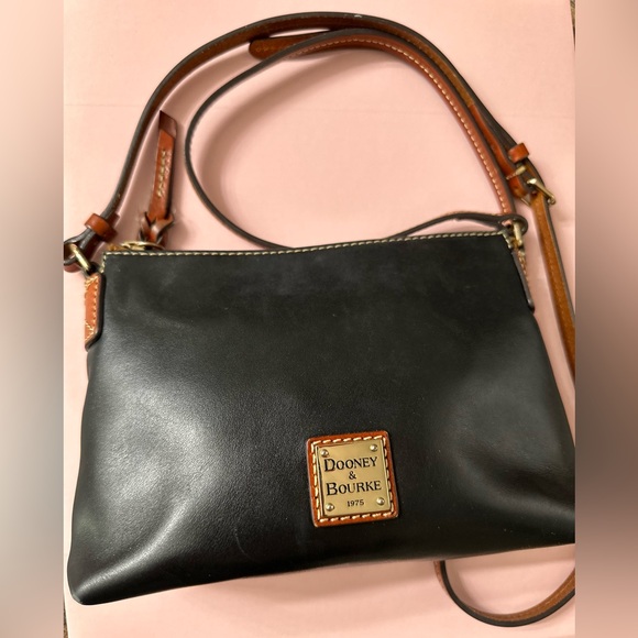 Dooney & Bourke Handbags - Dooney & Bourke Black and Brown Crossbody Bag